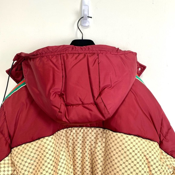 NWT Gucci GG parachute padded colour-block jacket Size 42 - Picture 15 of 16